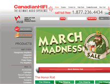 Tablet Screenshot of canadianhifi.com